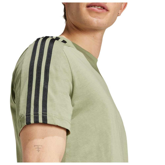 Adidas Ανδρική κοντομάνικη μπλούζα Essentials Single Jersey 3-Stripes Tee